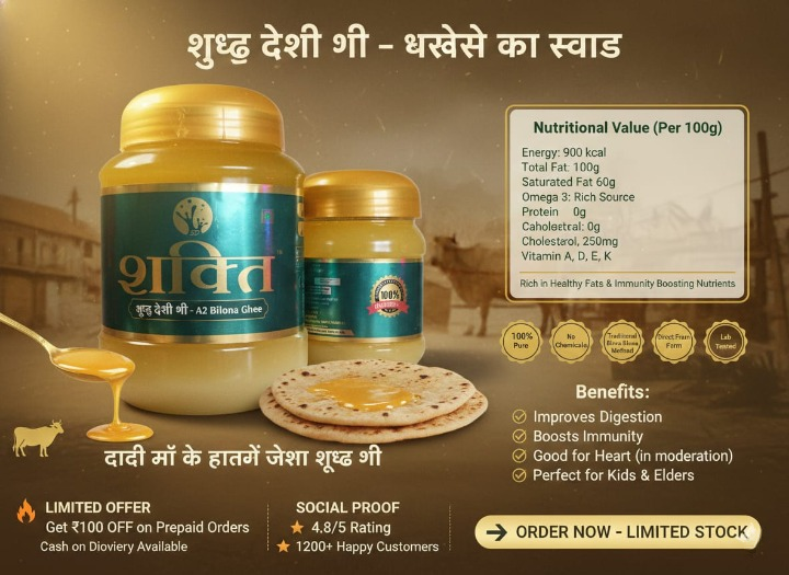 Desi ghee 100% pure   1 kg